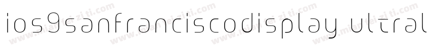 ios9sanfranciscodisplay ultralight字体转换
